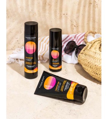 Eugene-perma Pack Solar Protección cabello 3 productos keratin Sun essentiel + Regalo Toalla de Playa