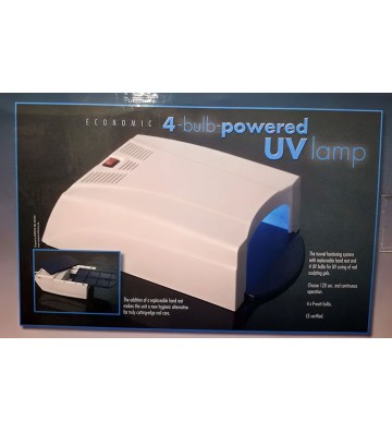 Lampara para uñas profesional UVA 36 w. con 4 bombillas de 9 w.