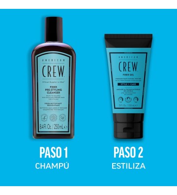 Pack Fiber Champú + Fiber Gel American Crew