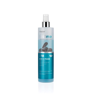 Acondicionador con ingredientes activos naturales, sin aclarado B18 Bi-Phase Biome Bio 500 ml. Erayba