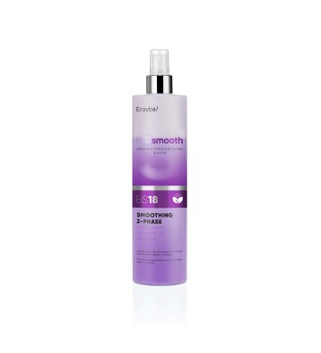 Acondicionador anti crespado efecto alisado. Para todo tipo de cabellos. Sin aclarado. BS18 smoothing 2-phase 500 ml.Erayba