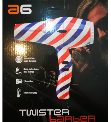 Secador de Pelo Profesional Twister Barber - 2200W