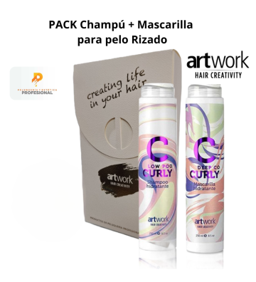 Pack Dúo Curly Shampoo + Mascarilla 250 ml. pelo rizado Artwork