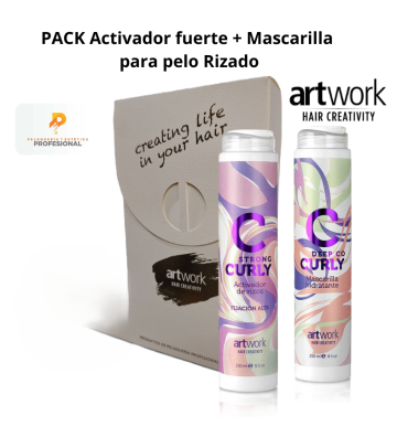 Pack Dúo Curly Mascarilla y Activador Strong 250 ml. para pelo rizado artwork