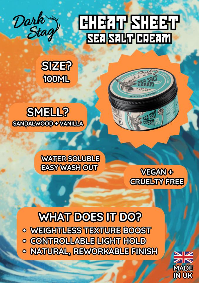 Dark Stag Cera peinado Sea Salt Cream 100 ml