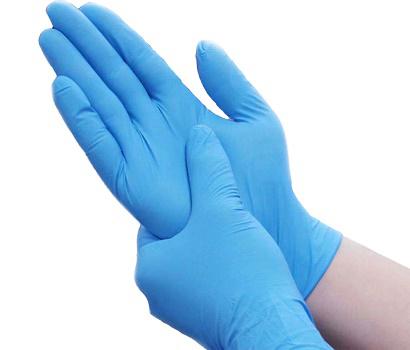 GUANTE NITRILO AZUL TALLA G 100 und