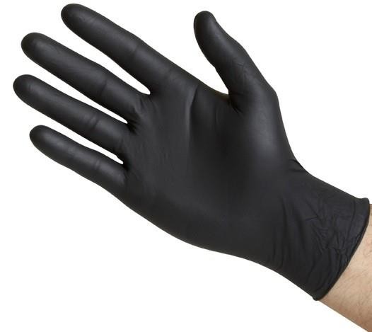 GUANTE NITRILO PREMIUM NEGRO TALLA G 100 und