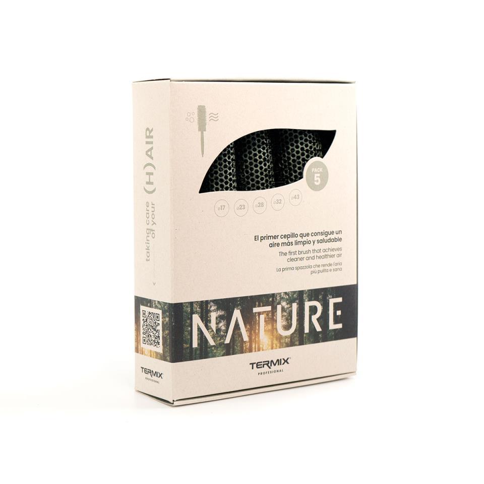 Pack 5 cepillos Redondos Nature Termix